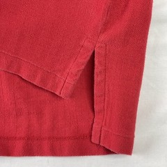 vtg Polo Ralph Lauren Herringbone Golf Polo Men’s Sz Large L 100% Cotton Red