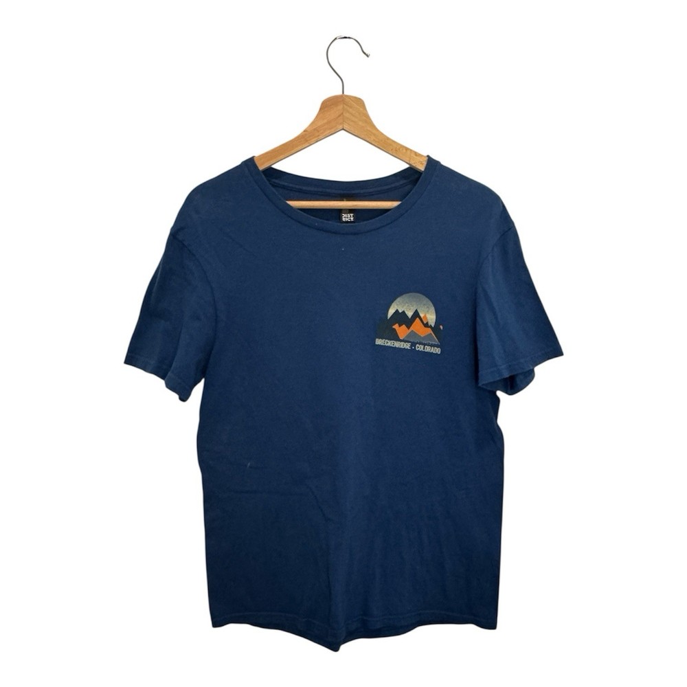 District Breckenridge Colorado Graphic Tee Men’s Small Retro Outdoor