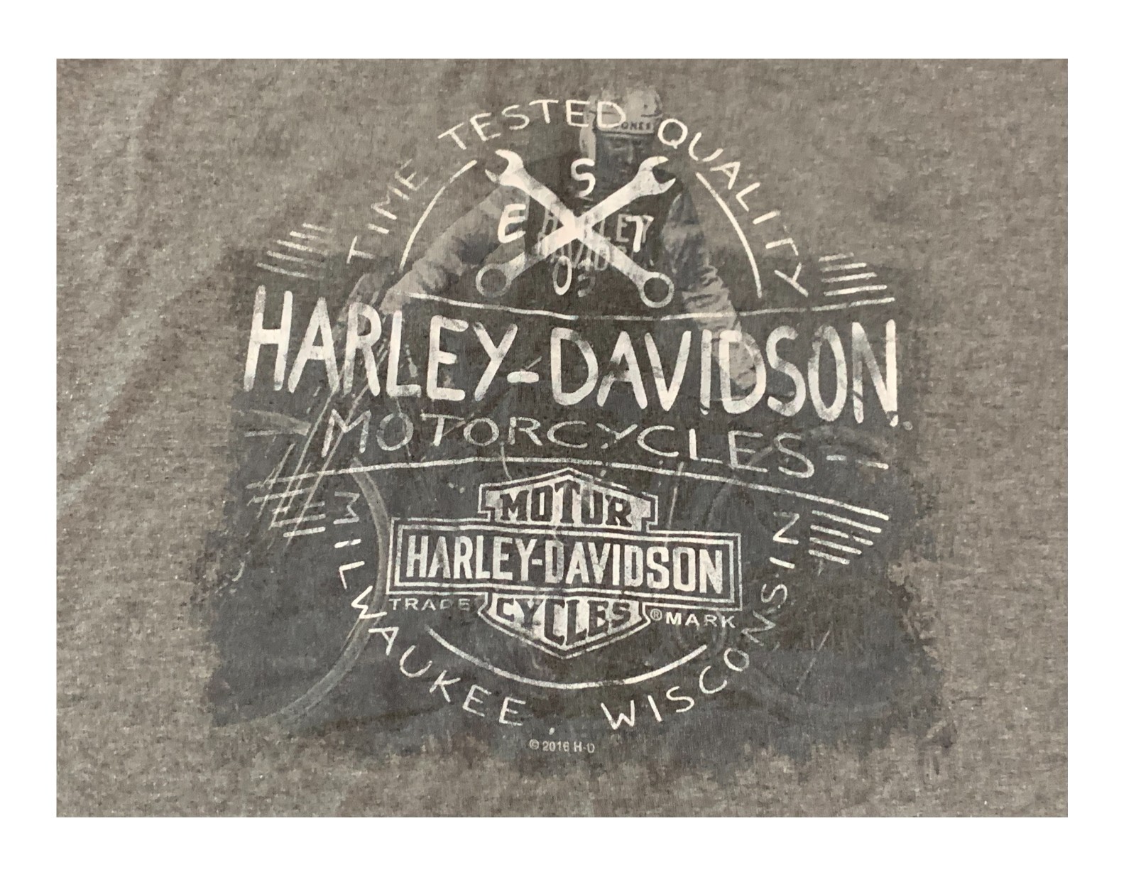 HARLEY-DAVIDSON MOTOR CYCLES "LUMBER JACK" TEE SHIRT UNISEX SIZE XL gallery