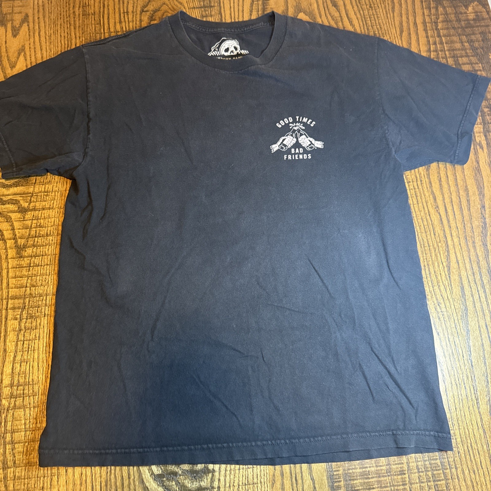 Good Times Bad Friends Mens Large Black Crew T Shirt Lurking Class Sketchy Tank gallery