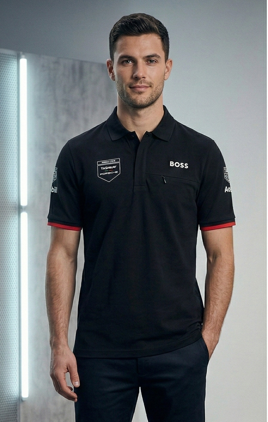 Porsche Motorsport Formula E Team Polo Black DDP (NO US CUSTOMS FEE) gallery