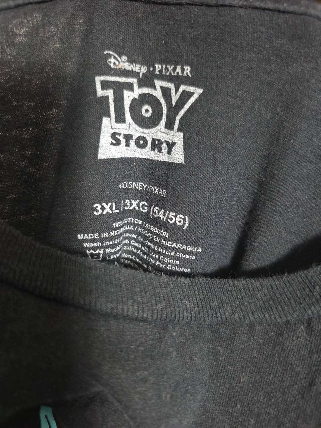 black Toy Story graphic t-shirt featuring the character Forky 3XL 0-0148 gallery