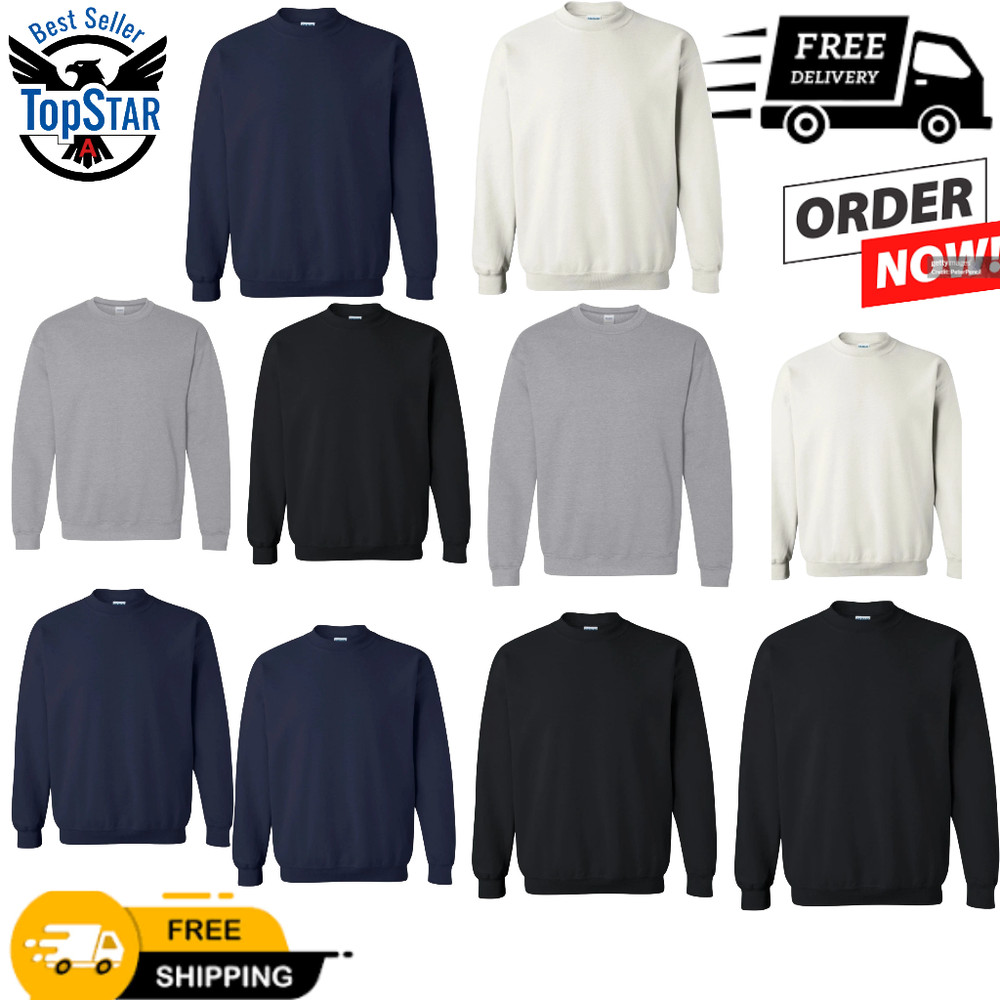 Gildan – Heavy Blend Crewneck Sweatshirt 18000 pack of 2