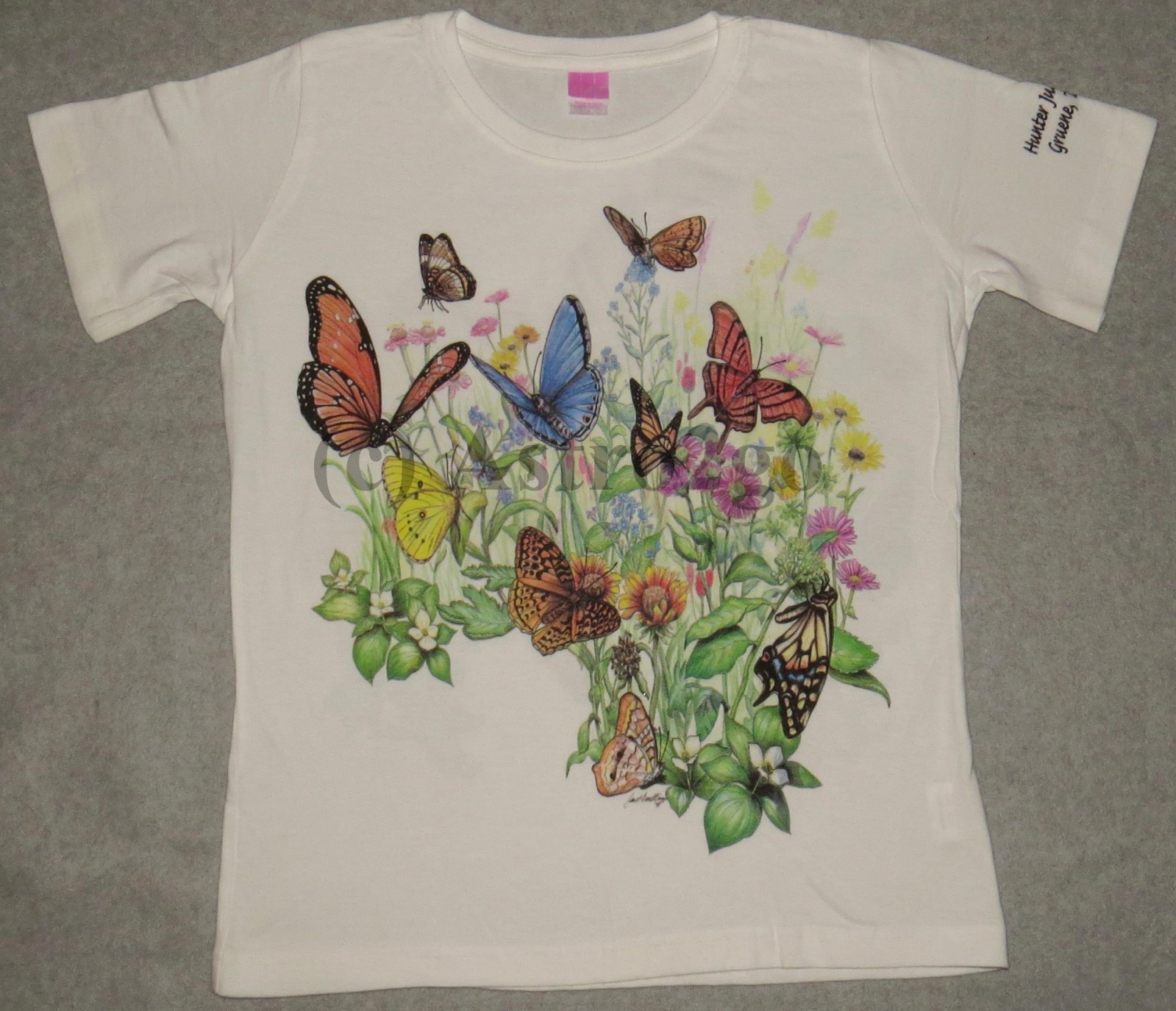BUTTERFLY GARDEN-Butterflies Flowers Plants Insects Nature Science T shirt S-XXL gallery