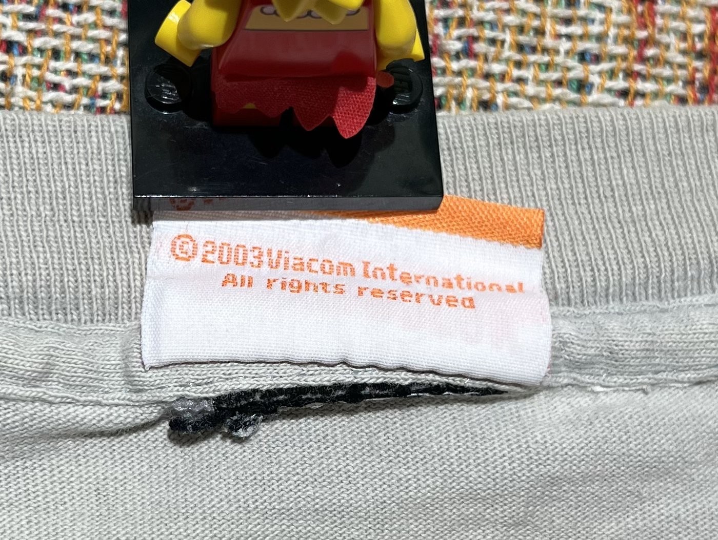 VINTAGE Y2K Nickelodeon Spongebob SquarePants Mr. Krabby Booty Tee Grey Large gallery