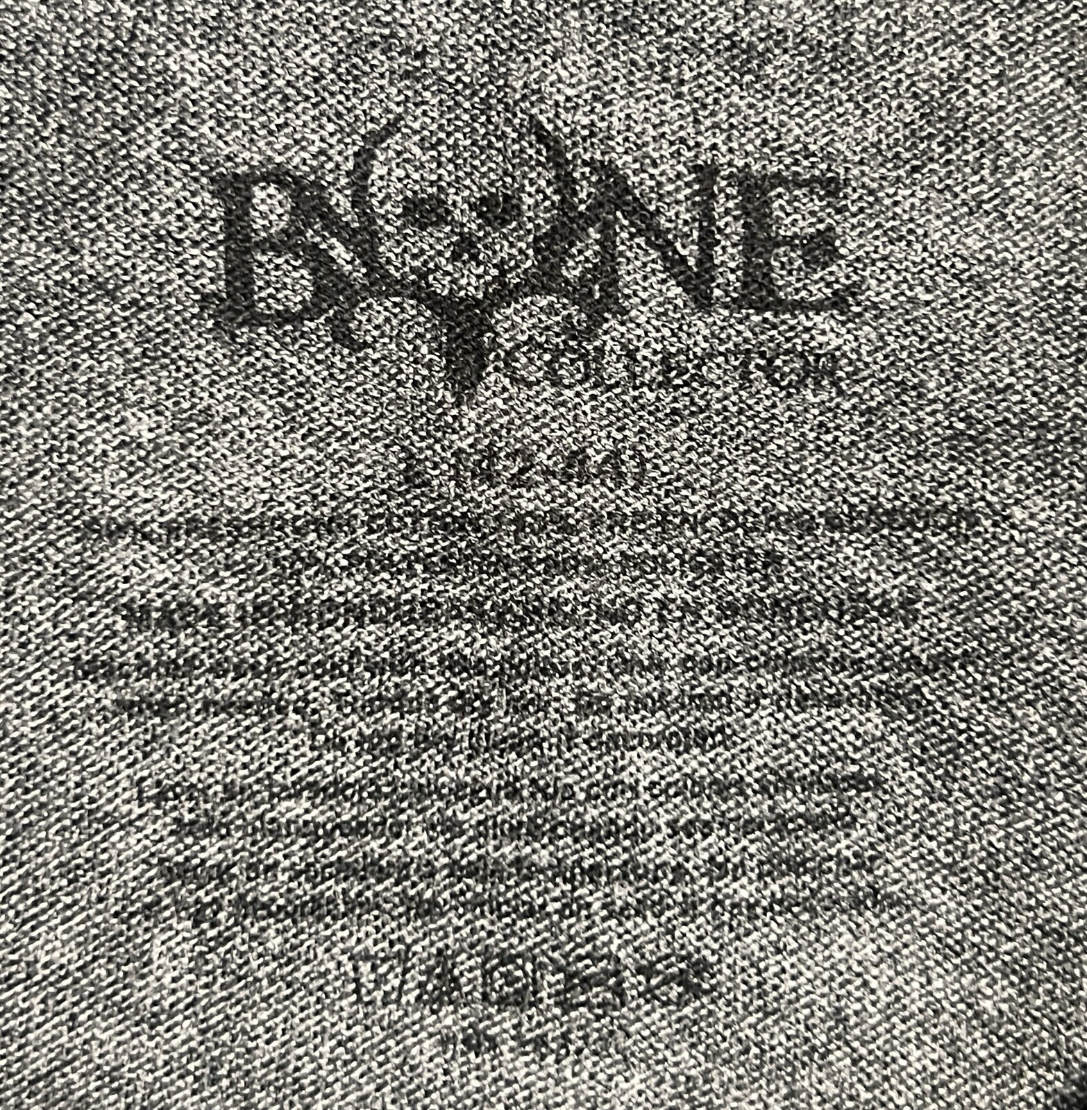BONE COLLECTOR T-SHIRT Men's L Gray + Bright Green 50% Poly-50% Cotton gallery