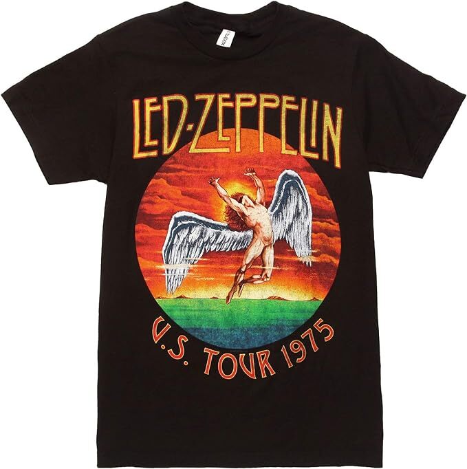 Authentic Led Zeppelin USA Tour ’75 T-Shirt S M L XL 2XL NEW