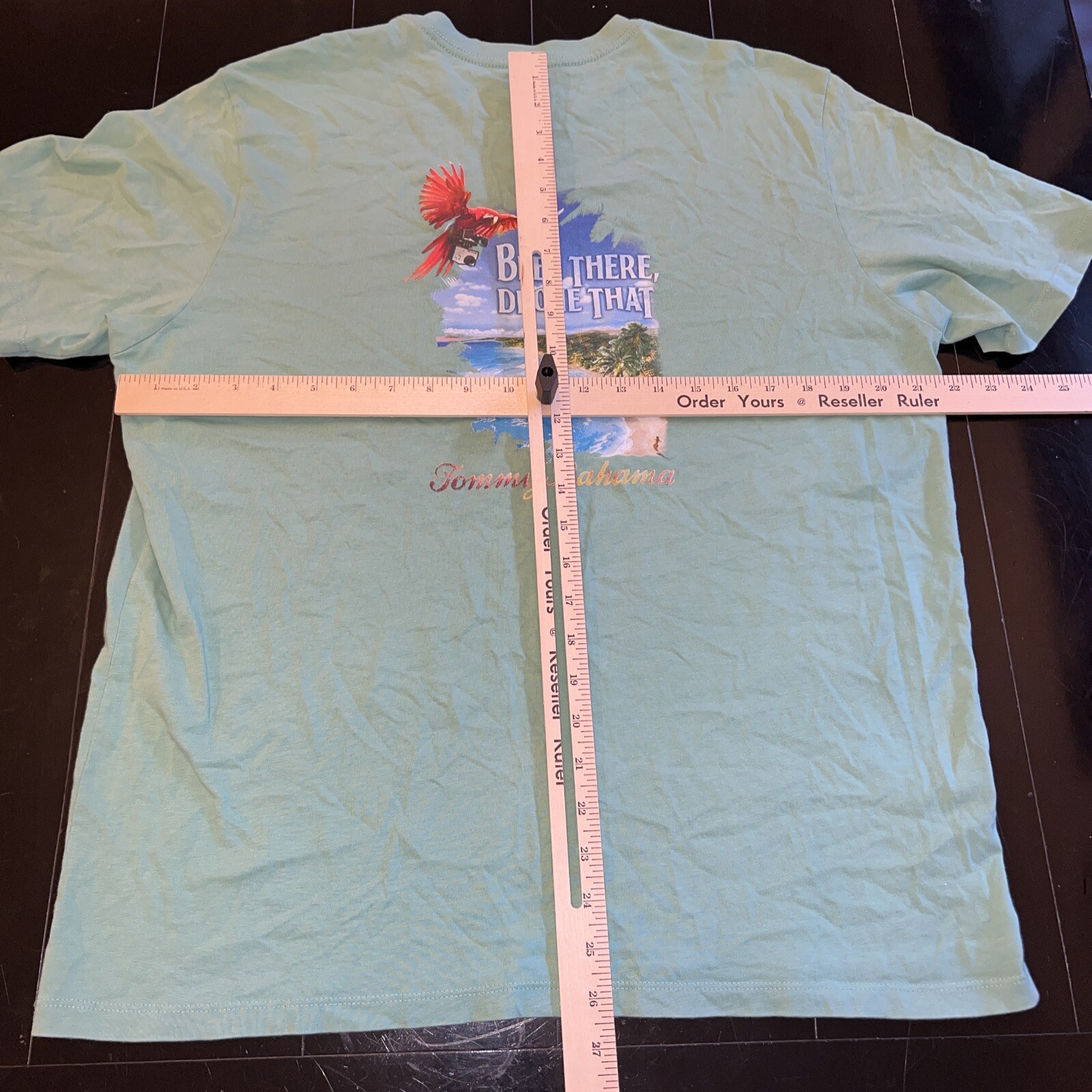 Vintage Tommy Bahama ‘Been There, Drone That’ Parrot w GoPro On Beach Shirt Med gallery