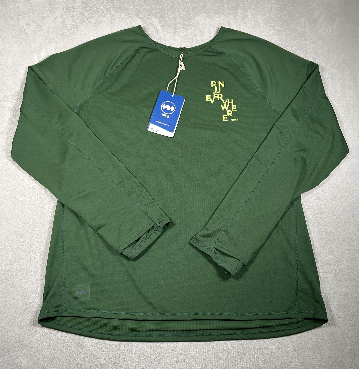 Janji Helio Light Tech Top Shirt Men’s XL Evergreen Graphic Run Everywhere *NWT gallery