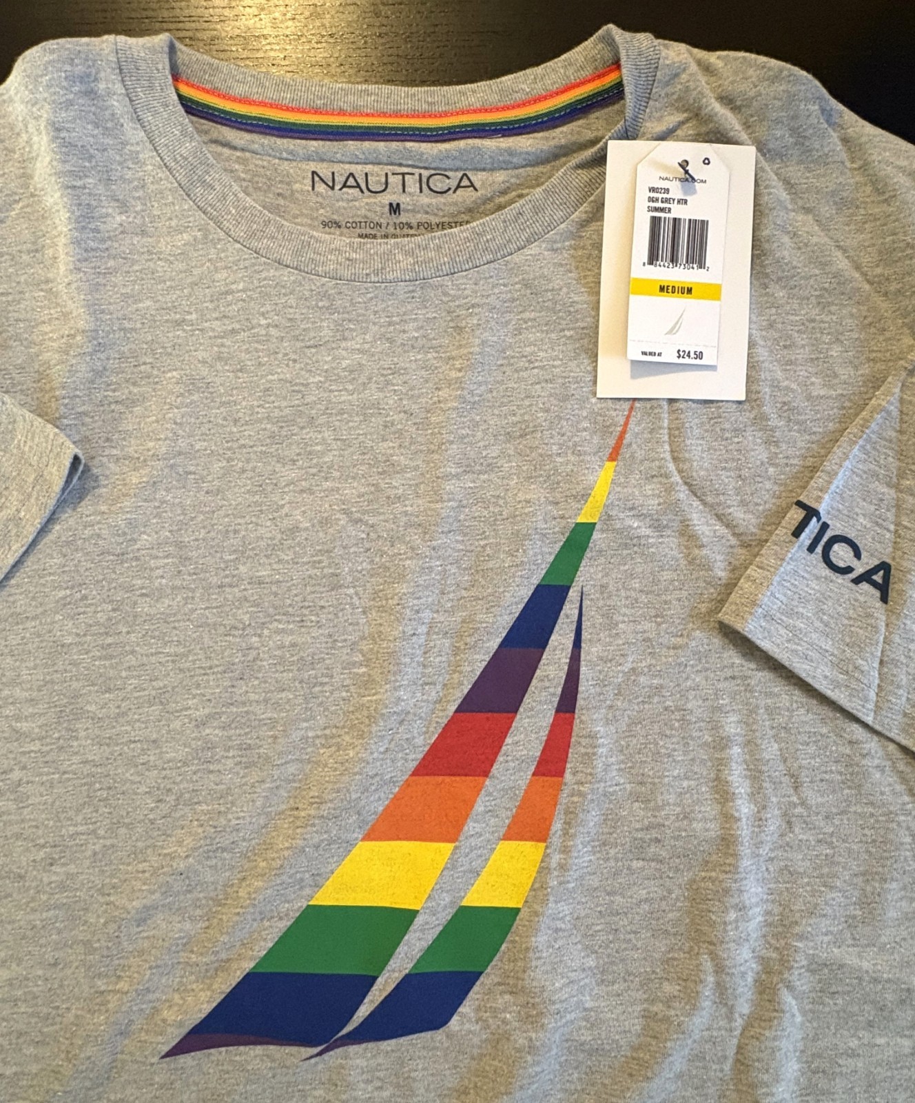 Nautica Pride Men's Medium T-Shirt - New with Tags - Mint - Free Shipping gallery