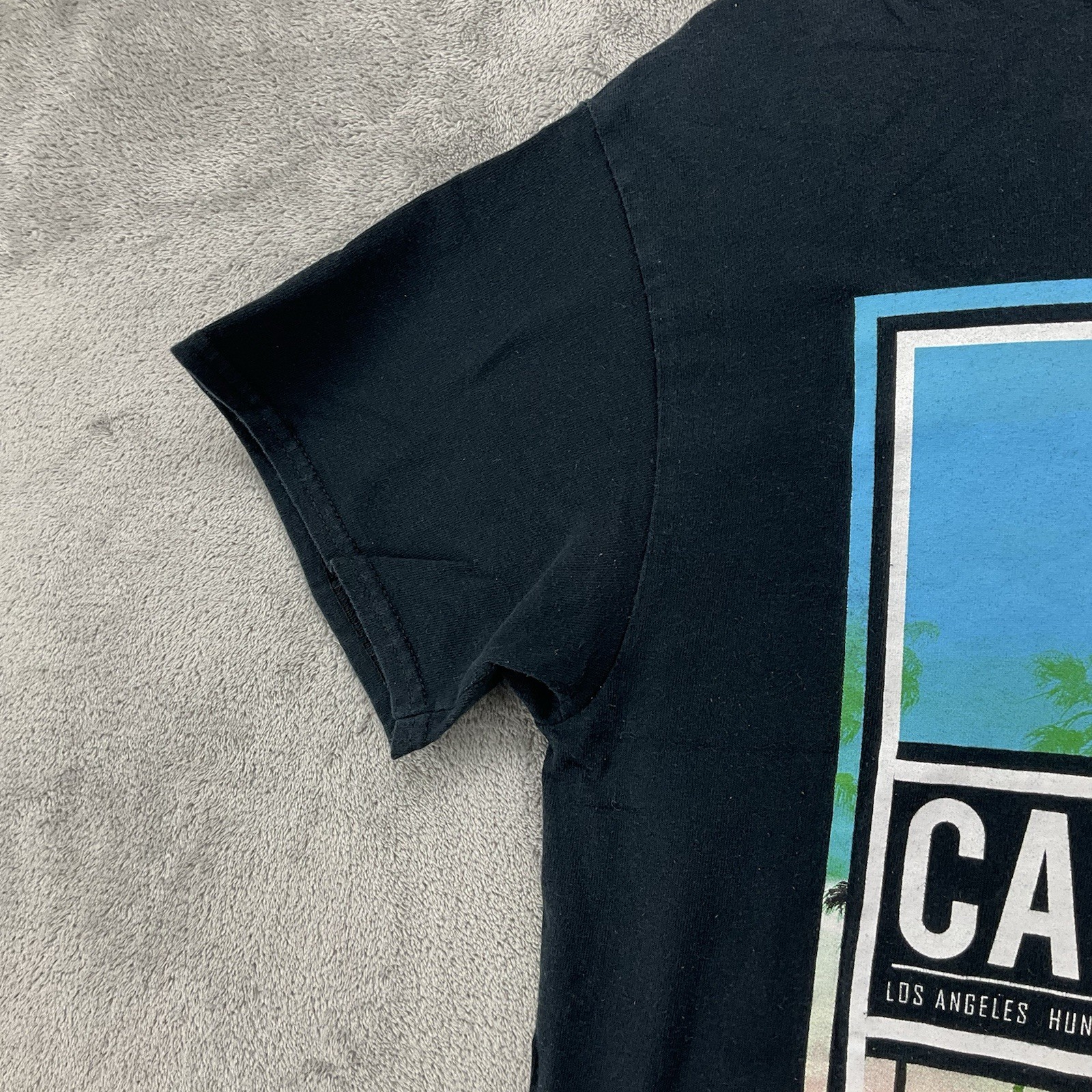 Creative Empire California Shirt Mens Medium Black Palm Trees Beach LA Cali READ gallery