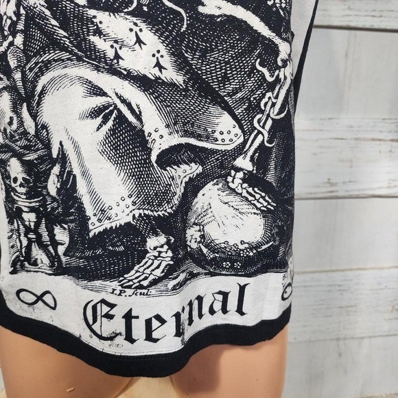 Black Craft Cult Eternal skeleton tee #goth #mallgoth size small Chest 18 gallery