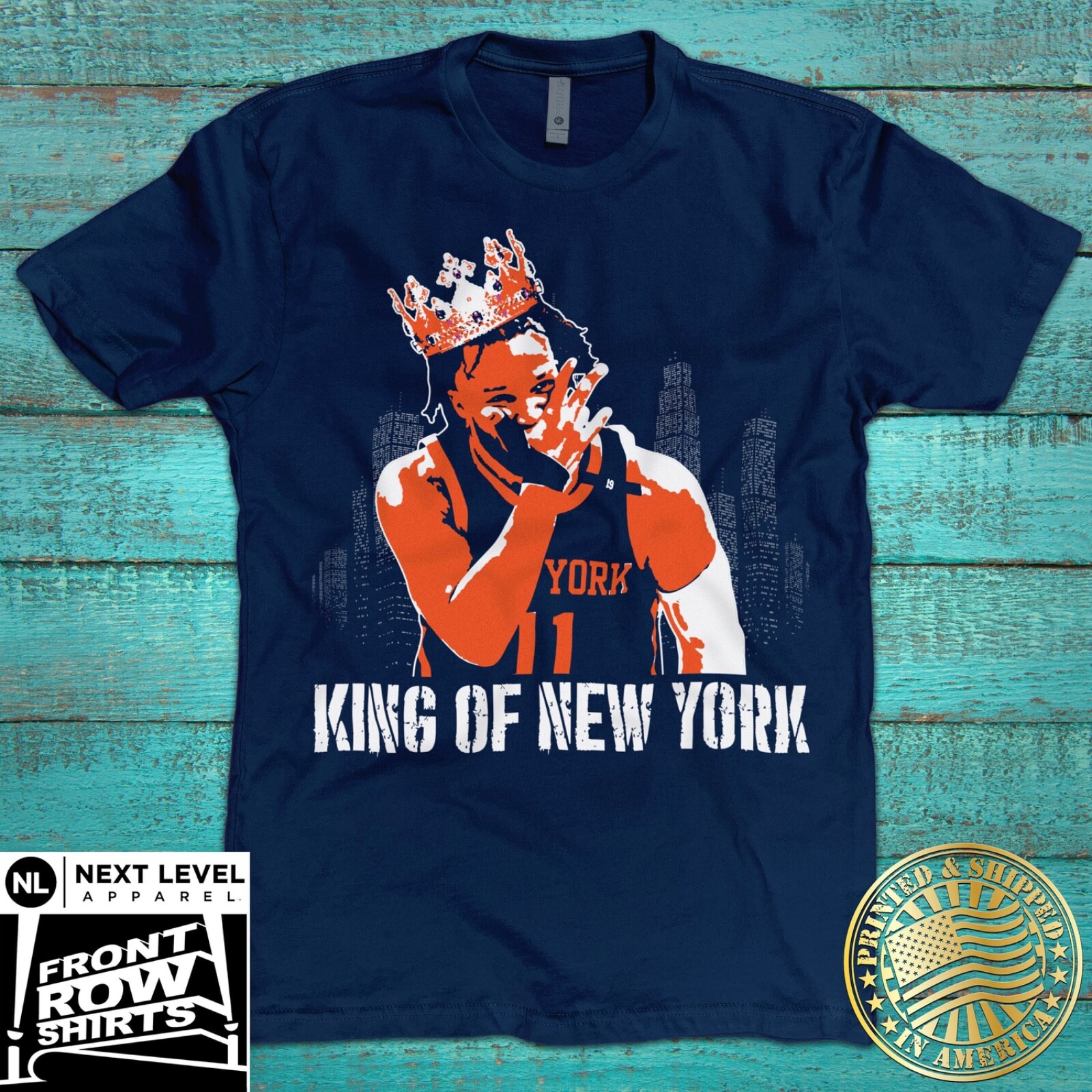 NEW YORK BASKETBALL BRUNSON ***KING OF NEW YORK*** T-SHIRT gallery