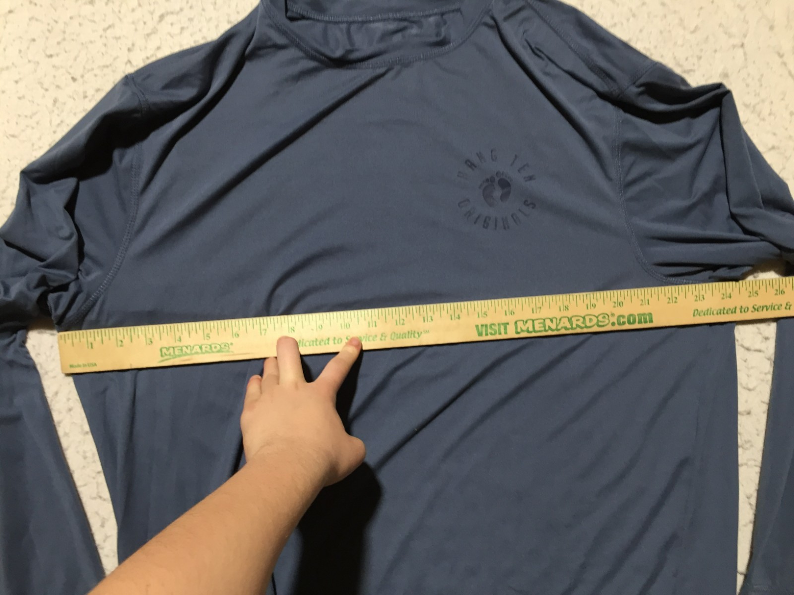 Hang Ten UPF 50+ Shirt Mens XL Dark Blue Long Sleeve Crew Neck gallery