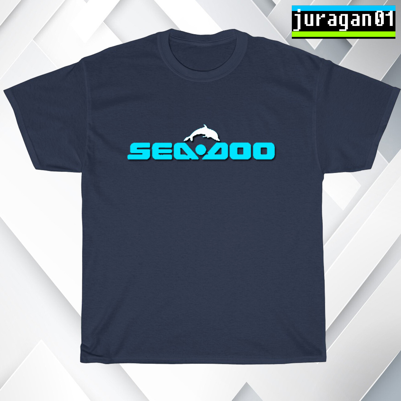 New SEA DOO JET SKI LOGO Black/Navy/Sport Grey/White Men's T-Shirt S-5XL gallery