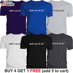SpaceX T-Shirt Space X Exploration Aerospace NASA Elon Musk Men