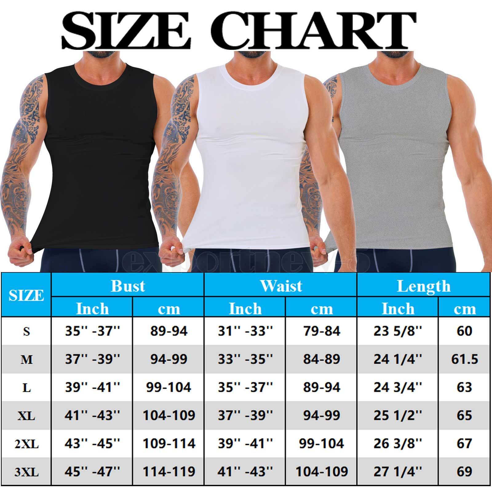 Mens Compression Vest Tank Top Sports T-Shirt Slim-Fit Muscle Undershirt Workout gallery