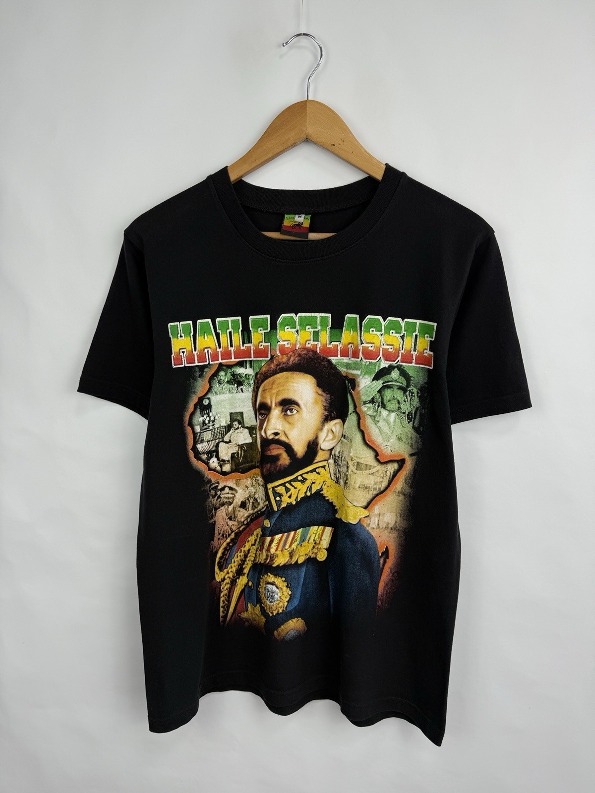 🇪🇹 Vintage 90s Haile Selassie RasTafari Emperor Ethiopia King T-Shirt Size M gallery