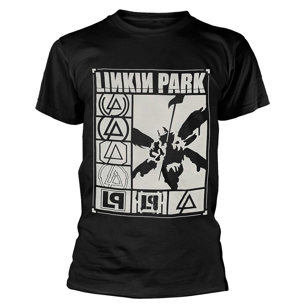 Linkin Park ‘Logos Rectangle’ (Black) T-Shirt – NEW & OFFICIAL!