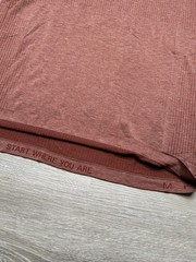Lululemon Men’s Metal Vent Tech Short Sleeve T Shirt Medium Burnt Orange