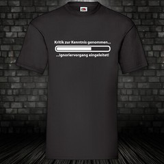 Self-criticism ignoring process shirt T-shirt black fun shirt 100% cotton S-XXXXXL