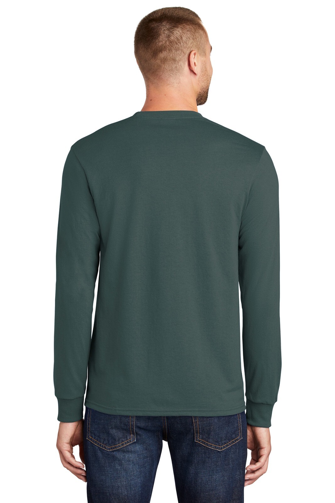 Port & Company PC55LST Mens Big & Tall Long Sleeve Core Blend Crew Neck T-Shirt gallery