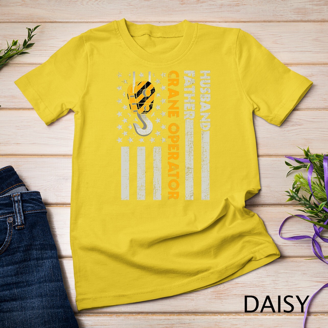 Husband Father Crane Operator - Construction Worker T-Shirt Unisex T-shirt gallery