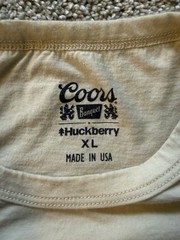 Coors Beer X Huckberry Collab 100% Supima Cotton T-shirt Men’s Size XL Slim