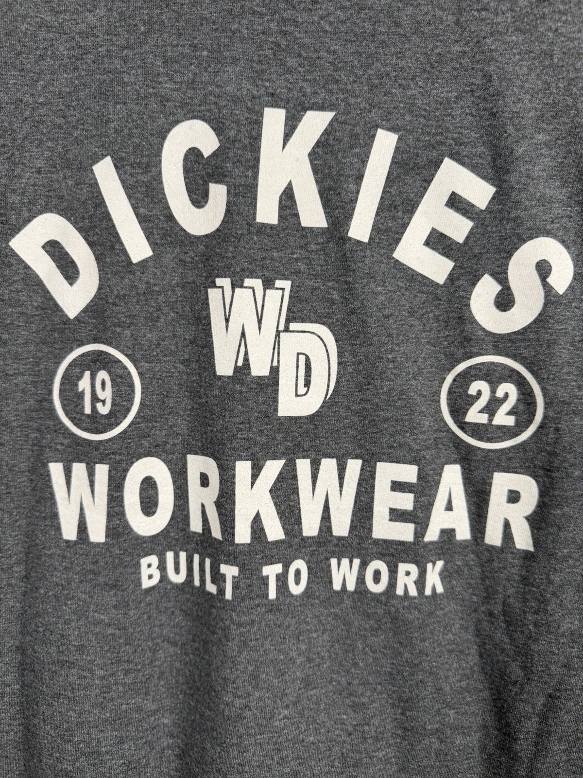 Dickies Workwear Gray Graphic T Shirt Men’s Medium Back Print Short Sleeve gallery