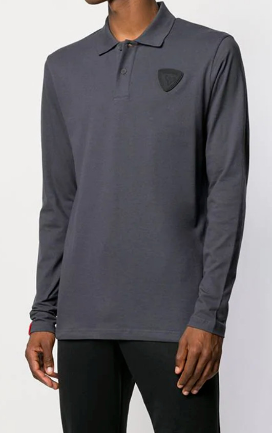 ROSSIGNOL LOGO PATCH SKI GOLF POLO SHIRT LONG SLEEVE POLO SHIRT T-SHIRT SHIRT S