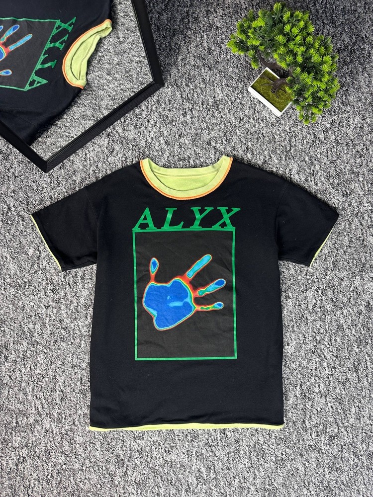 Alyx Visual Oversized T-Shirt Double-Sided Tee Black Size S /us duties paid
