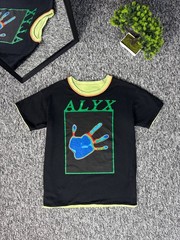 Alyx Visual Oversized T-Shirt Double-Sided Tee Black Size S /us duties paid