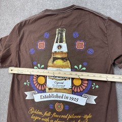 Medium White T-Shirt Modelo Graphic Beer Men’s Short Sleeve