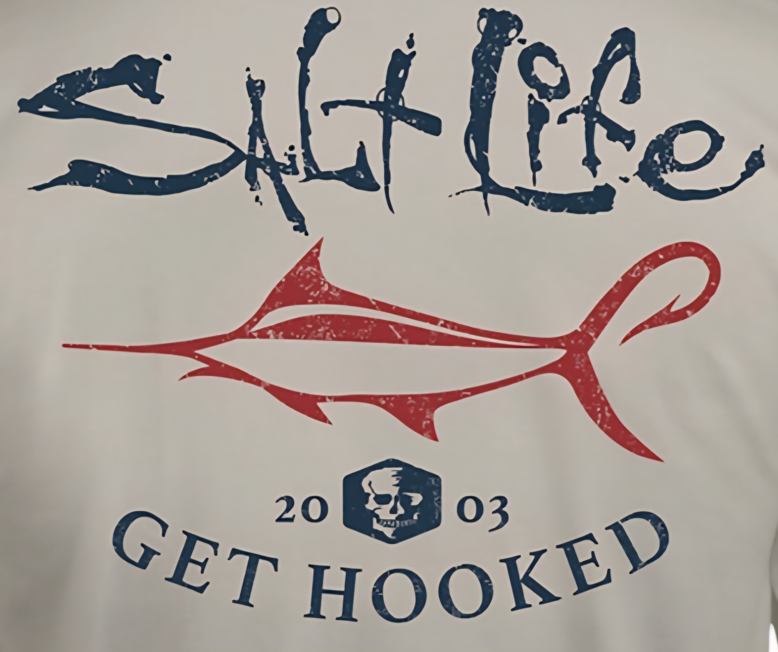 Salt Life ""Get Hooked Marlin" Men's Long Sleeve, Graphic T-Shirt, Lg or 2XL gallery