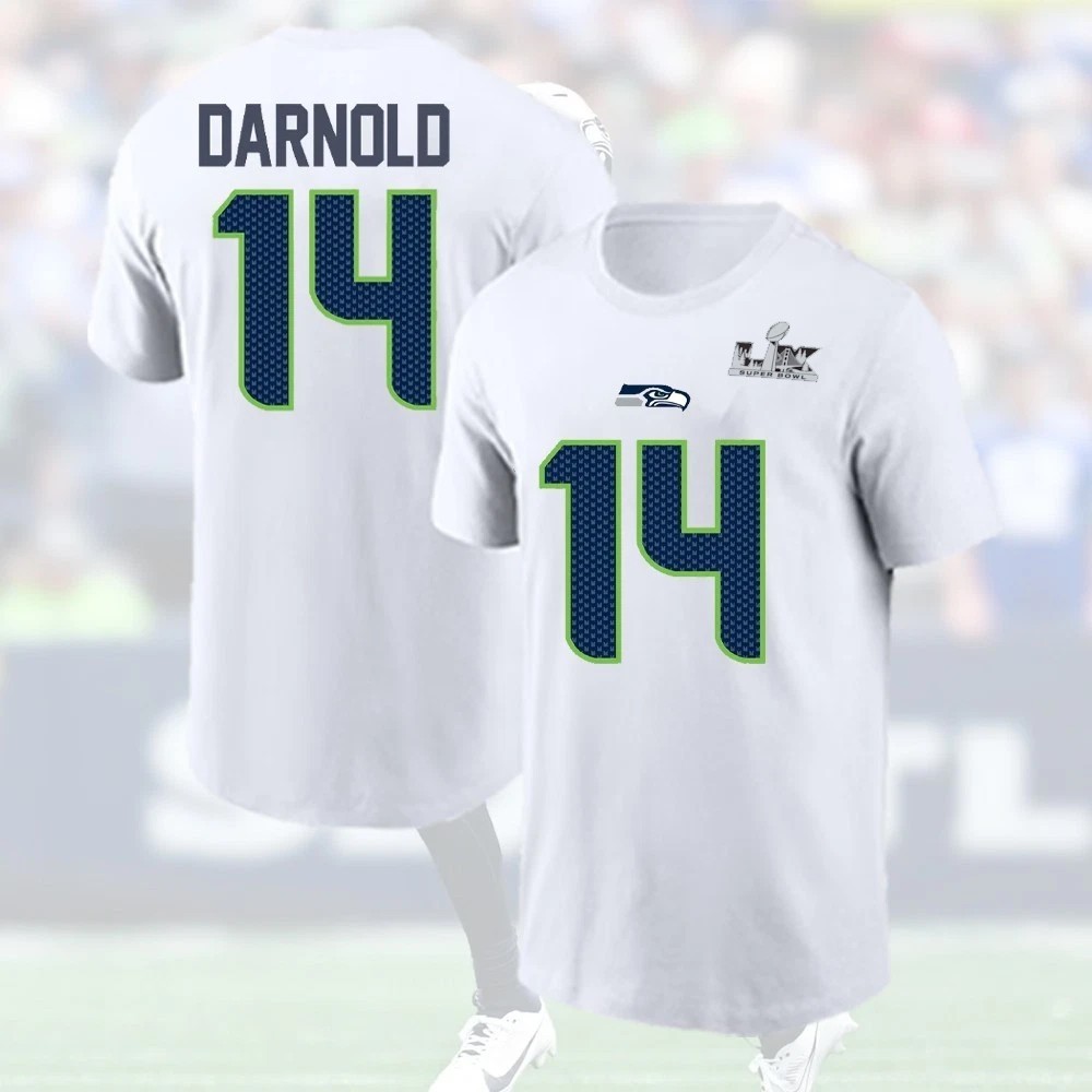HOT! Sam Darnold #14 Seattle Team 2026 Name and Number Special Gift For Fan