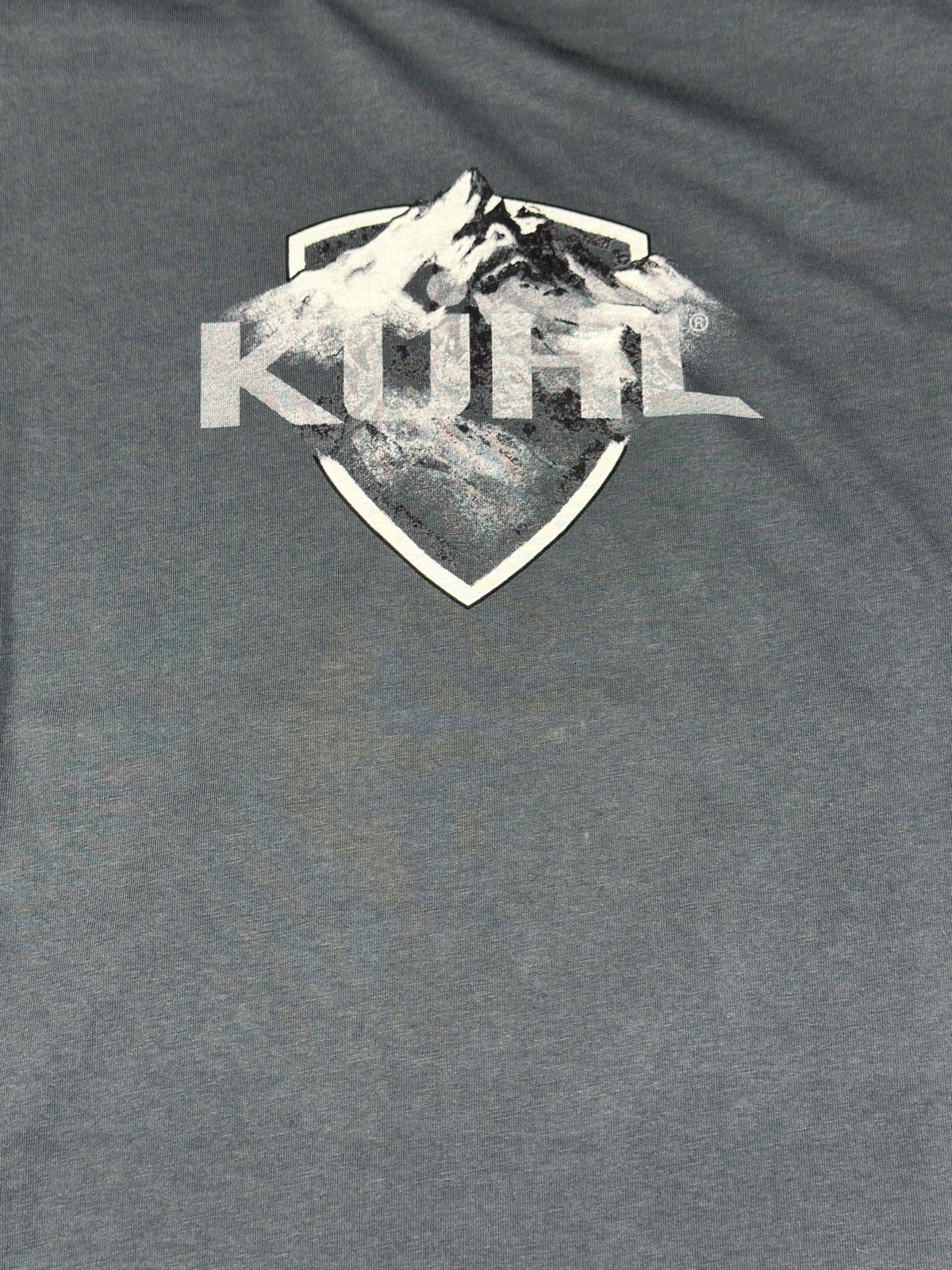 Kuhl Shirt Men Extra Large Cotton Gray Hiking Trek Mountain Logo New gallery