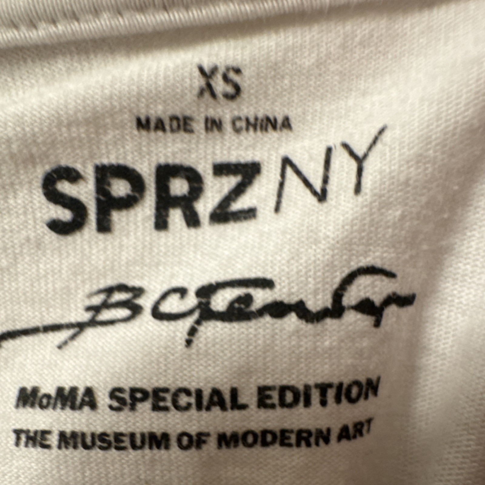 MoMA Special Edition White Graphic Print Short Sleeve T-Shirt XS gallery