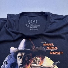 The Devils Rejects Shirt Size 2XL Black Fright Rags Rob Zombie #0078