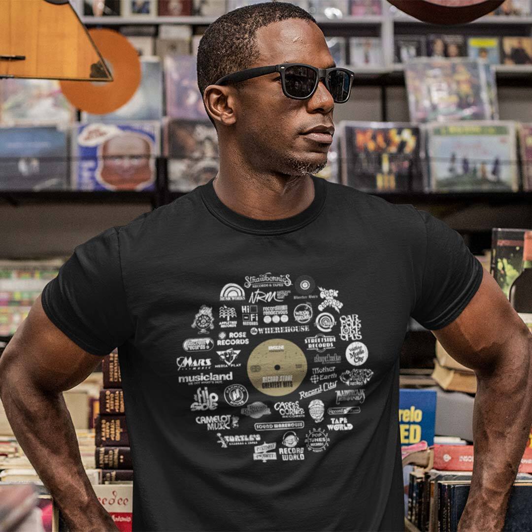 Record Store Greatest Hits Unisex Retro T-shirt - Bygone Brand Tees gallery
