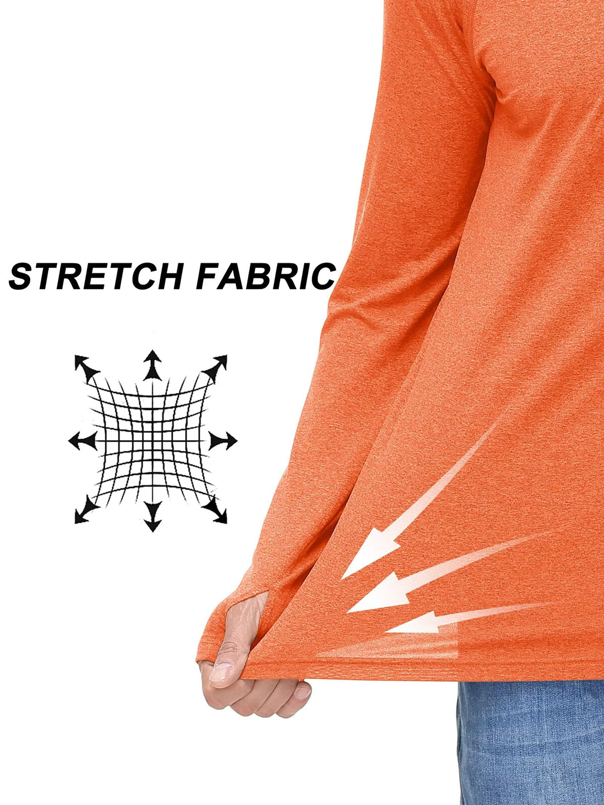 UPF 50+ Men's Sun Block Hoodie Long Sleeve UV Shirts Quick Dry Performance Tops gallery