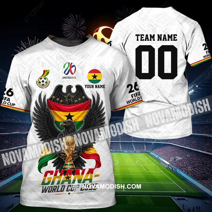 Unisex Shirt – Custom Ghana World Cup 2026 3D Shirt HS701