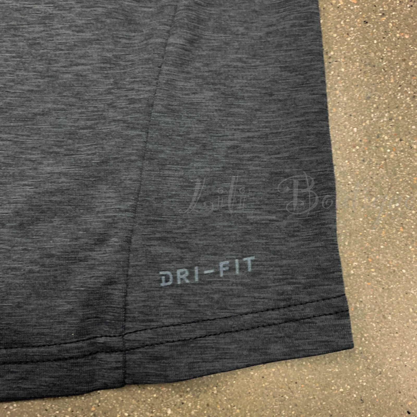 Nike Men Dri-Fit Breathe Training Top Tee Shirt AT3737-010 Charcoal Black Size M gallery