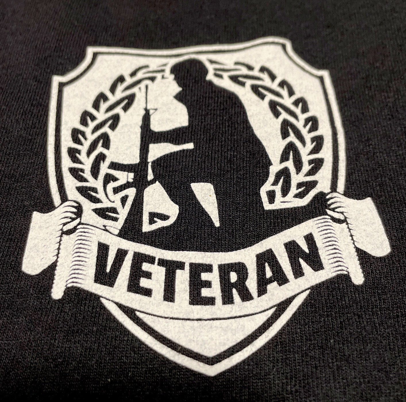 Veteran Pride T Shirt/ Men’s (XL) Black Hanes ComfortSoft 100% Cotton gallery
