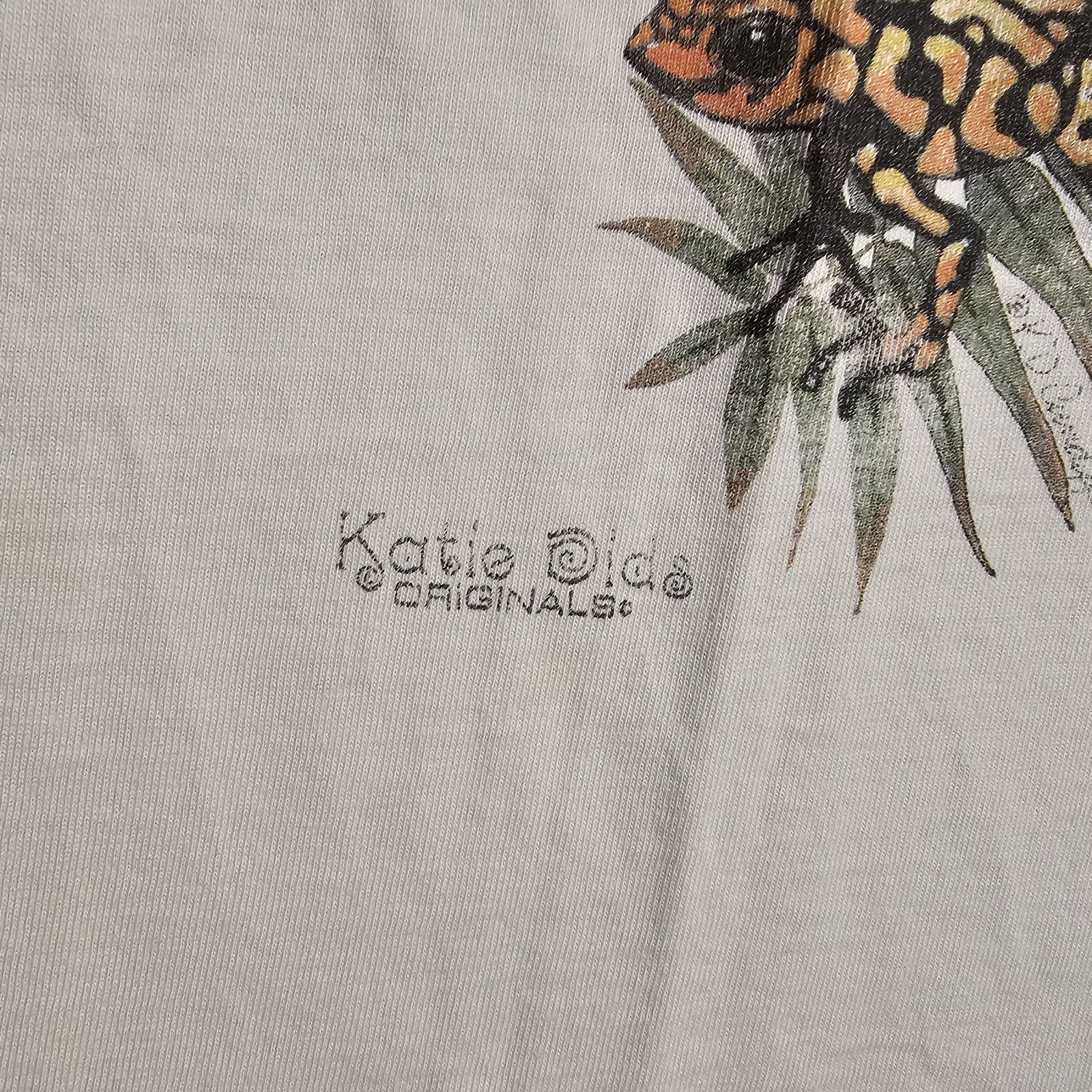 Vintage 90s Katie Dids Jungle Animal Art T-shirt Mens M Grunge Sleeze Nature Emo gallery