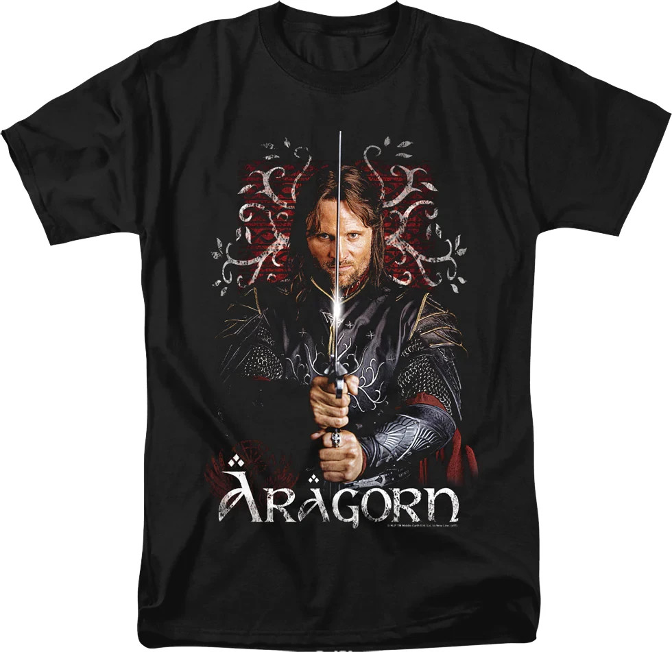 The Lord Of The Rings Aragorn T-Shirt 180 GSM | 100% Cotton DTG Print