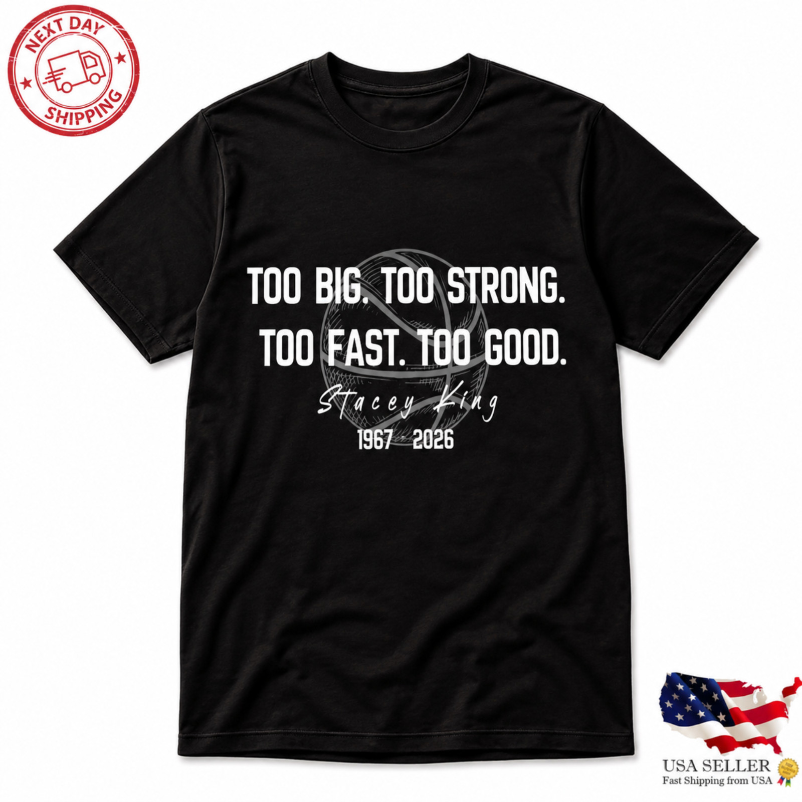 Too Big Too Strong Too Fast Too Good Shirt Stacey King Tribute