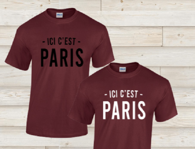 Messi Ici C'est Paris Lionel St Germain Psg Soccer Football French T-Shirt Shirt gallery