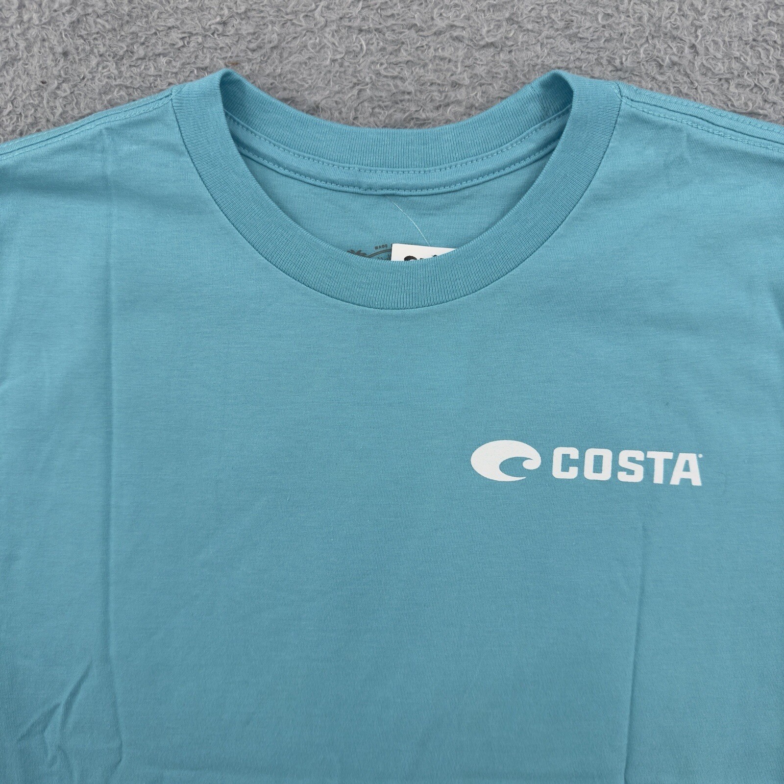 Costa Del Mar Men T-Shirt S Caribbean Blue Price Trident Short Sleeve Crew Neck gallery