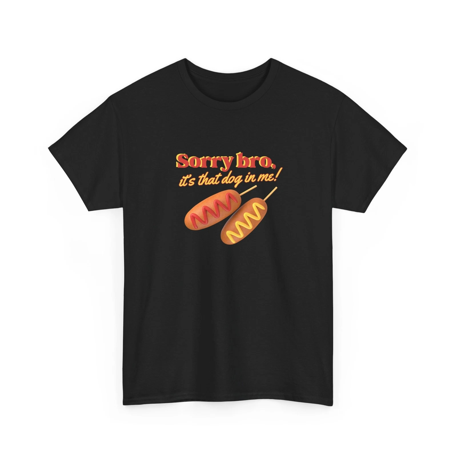 Funny Hotdog Gladiator Meme Tee Weird Corn Dog Lovers Black T-shirt gallery
