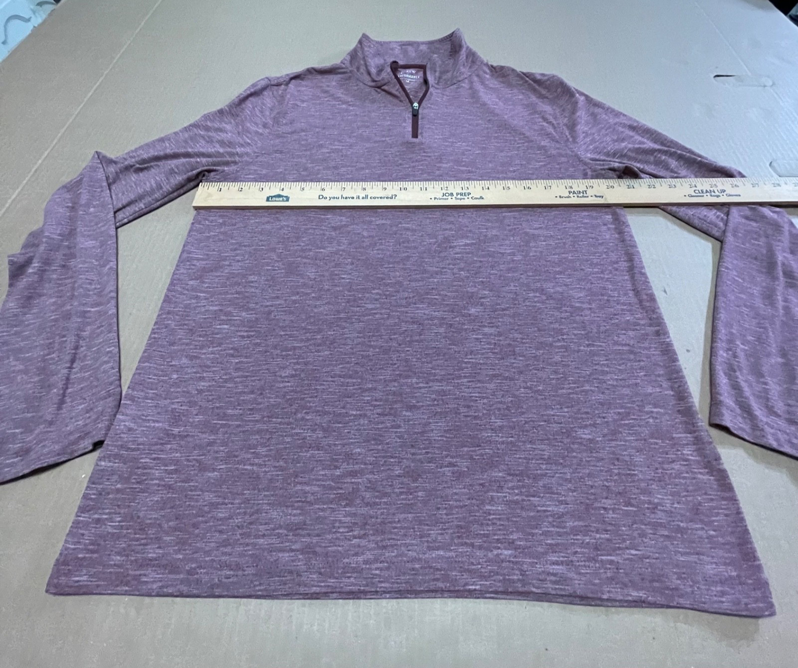J Crew Factory 1/4 Zip Pullover Men's Medium Red Performance Stretch Mock Neck gallery